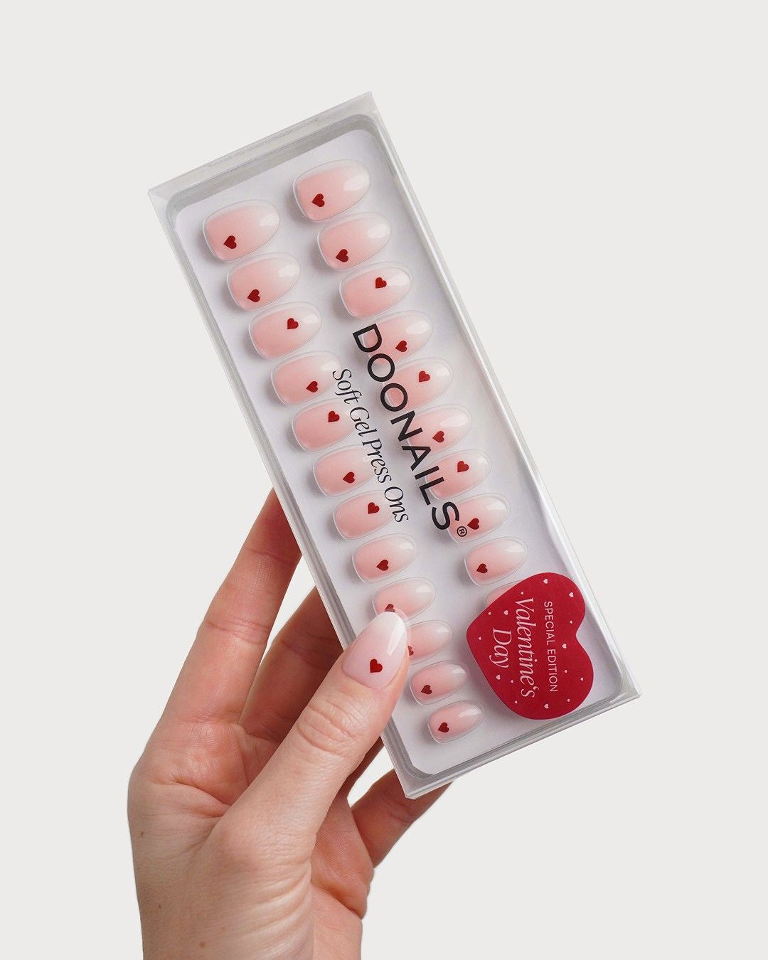 Secret Crush Courte Arrondie Press Ons en Gel Souple