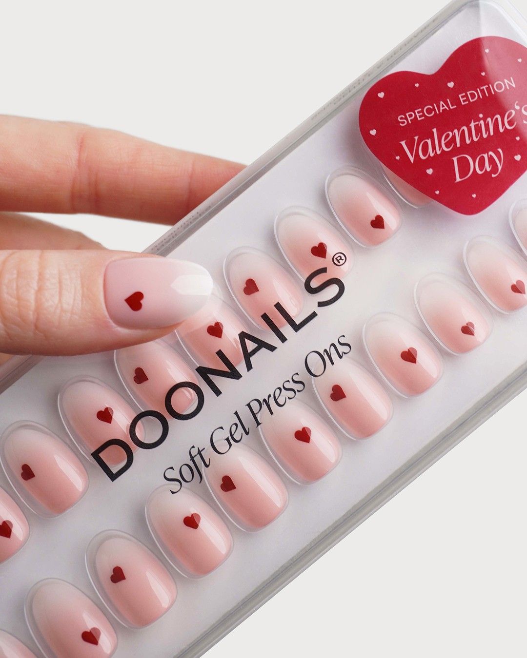 Secret Crush Courte Arrondie Press Ons en Gel Souple