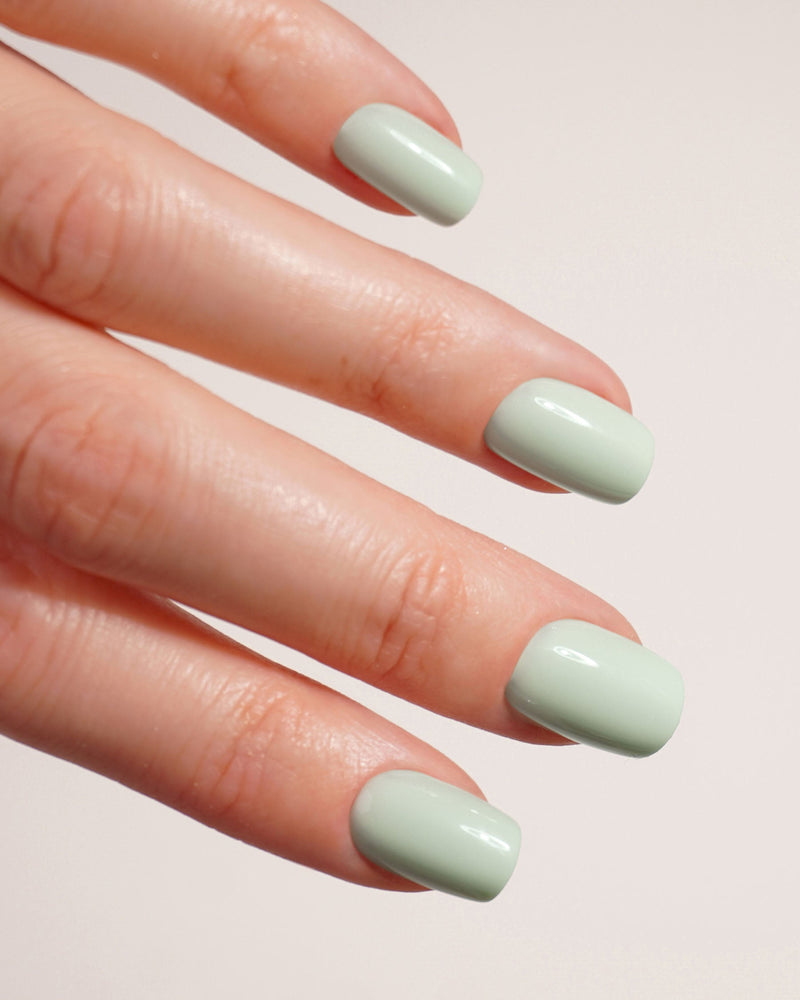 Press Ons en gel souple Cute Cucumber Courte Carré - Doonails France