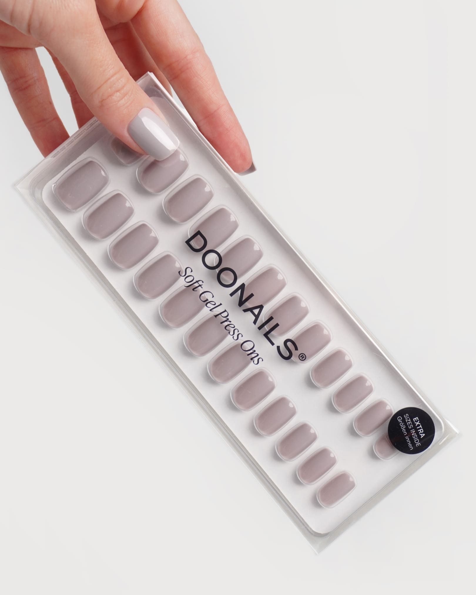 Press Ons en gel souple Stone Courte Carré - Doonails France