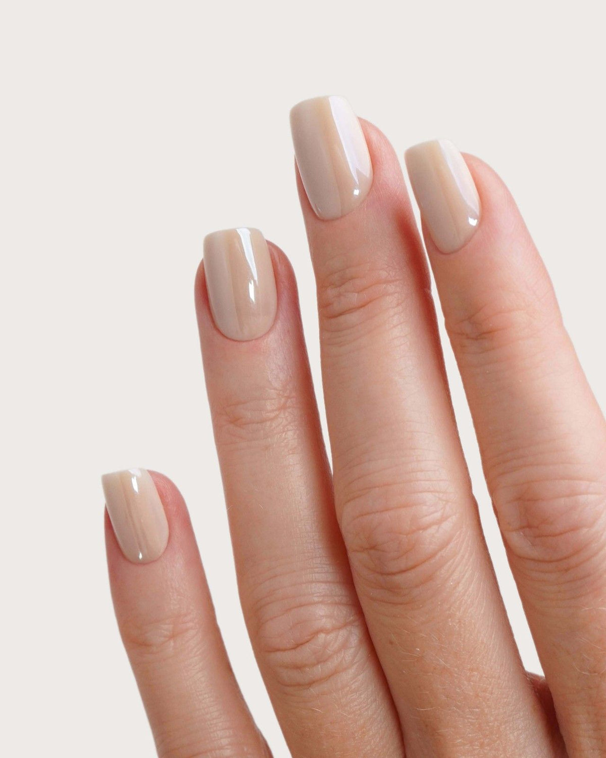 Toffee Courte Carré Press On en Gel Souple