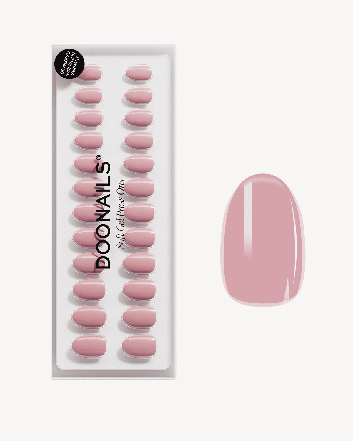 Valentine Crush Courte Arrondie Press Ons en Gel Souple