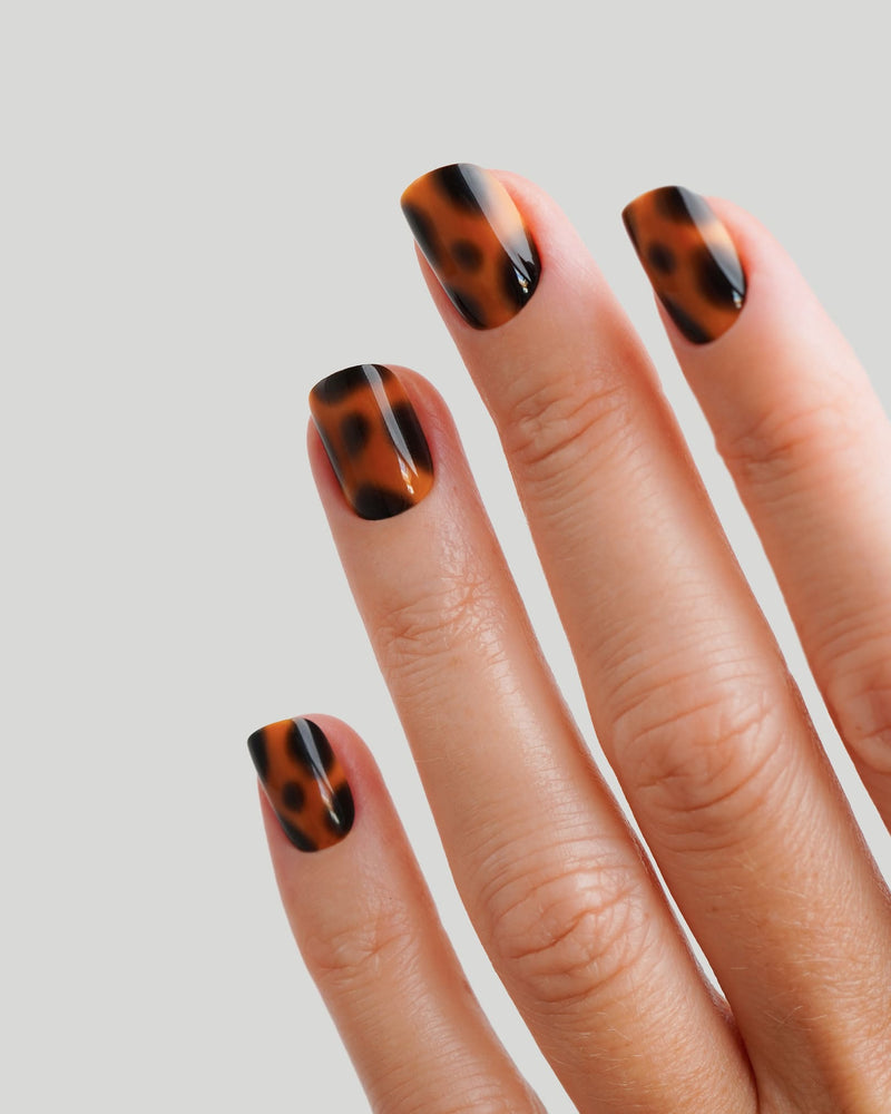 Wild Heart Extra Courte Carré Press On en Gel Souple