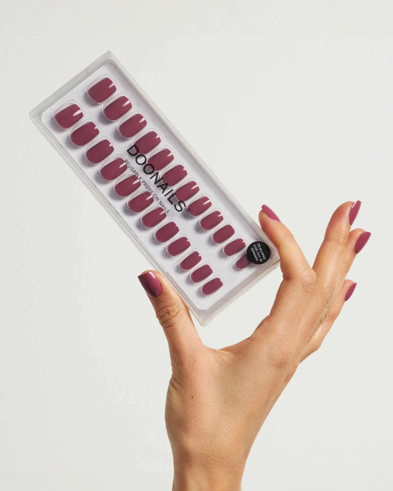 Press Ons en gel souple Bubblegum Courte Carré - Doonails France