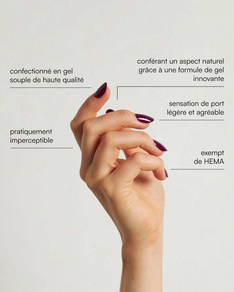 Press Ons en gel souple In Into You Moyenne Arrondie - Doonails France