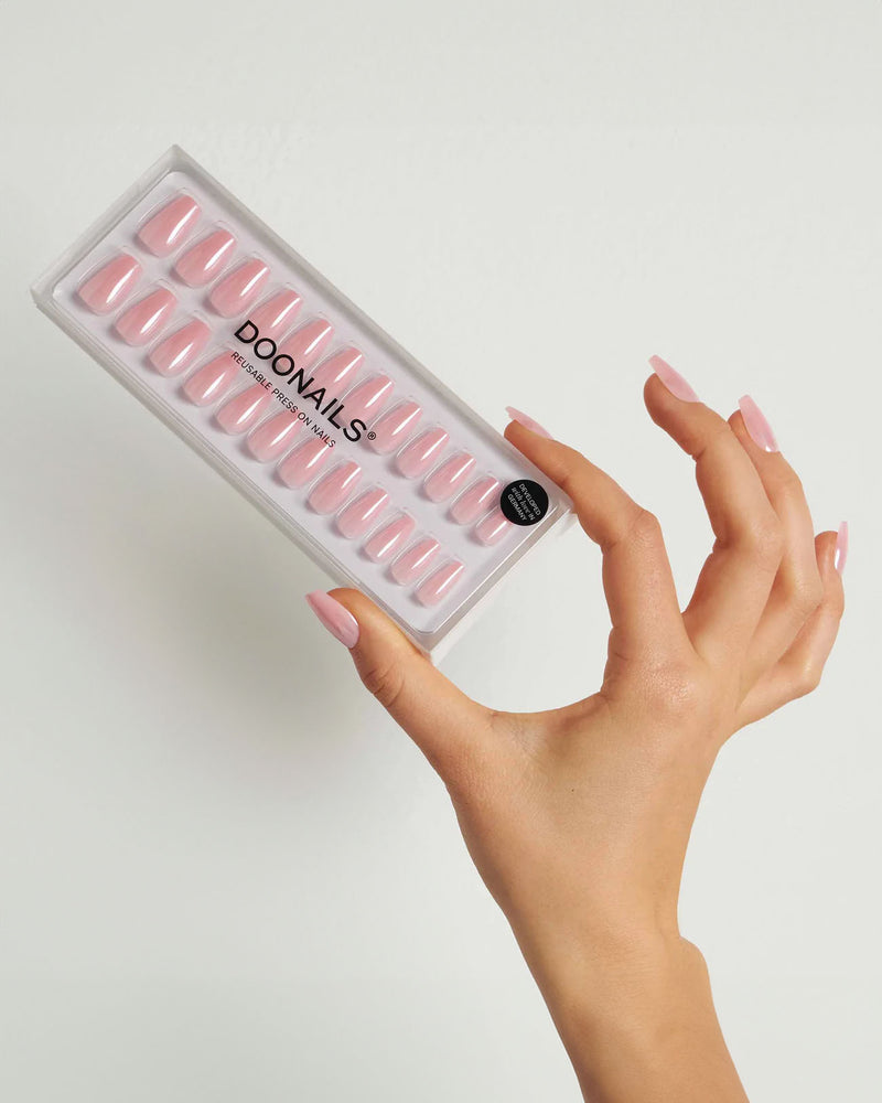 Press Ons en gel souple Jetset Courte Ballerine - Doonails France