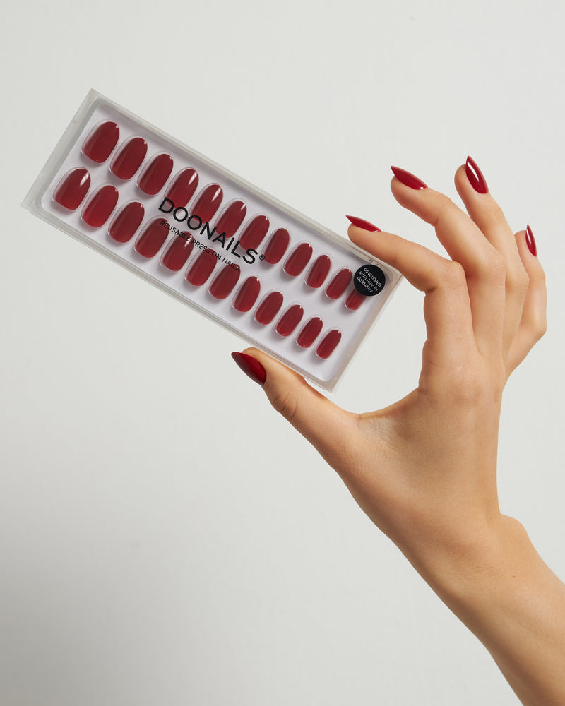 Press Ons en gel souple Mon Cheri Moyenne Arrondie - Doonails France