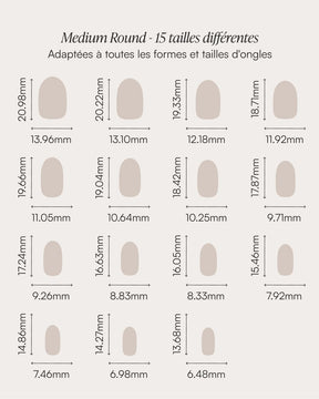 Press Ons en gel souple Mosaic Amber Moyenne Arrondie