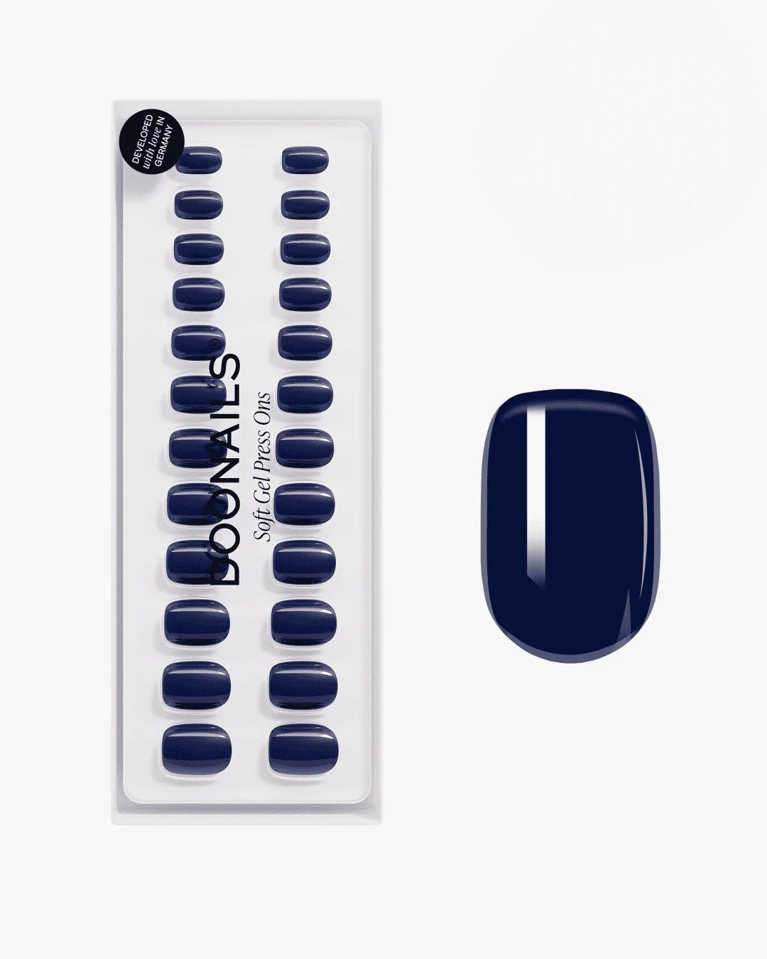 Ocean Extra Courte Carré Press On en Gel Souple