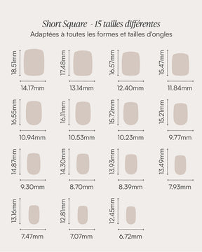 Press Ons en gel souple Paradise Carrée Courte