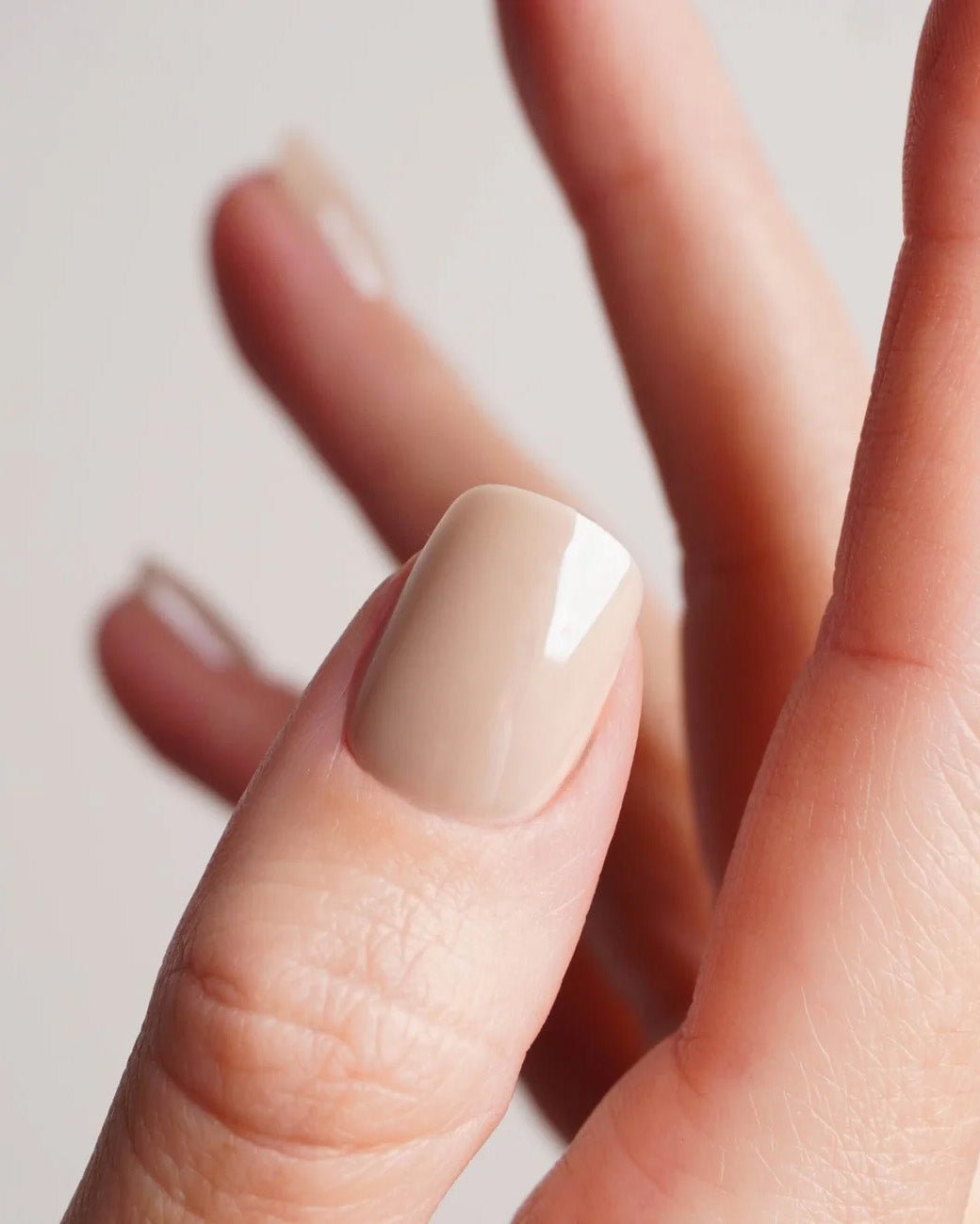 Toffee Extra Courte Carré Press On en Gel Souple