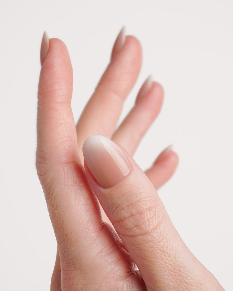 Babyboomer Courte Arrondie Press On en Gel Souple