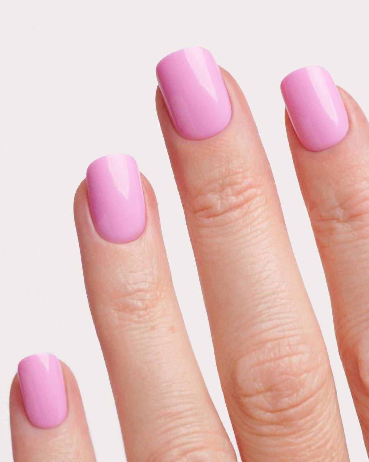 Barbie Girl Extra Courte Carré Press On en Gel Souple