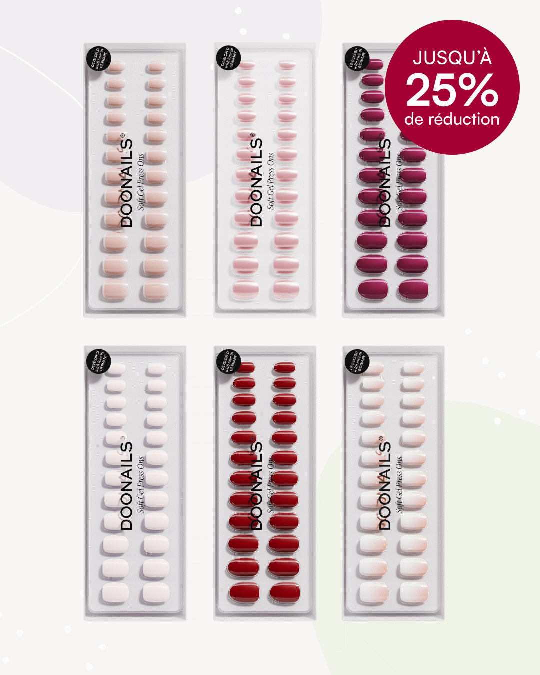 Pack Recharge Mix & Match - Press ons en gel souple