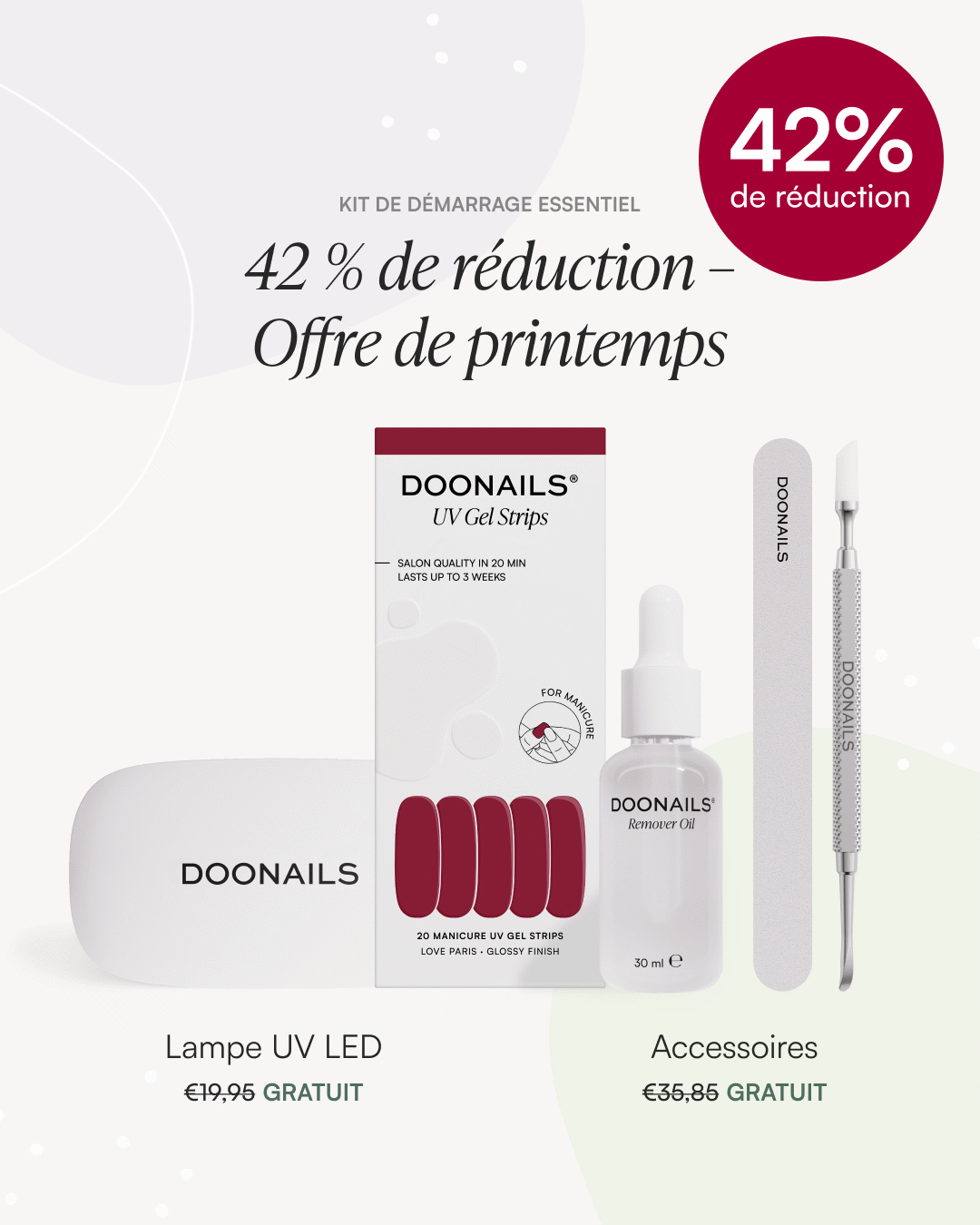 Kit de démarrage Printemps – Bandes en GelDoonails