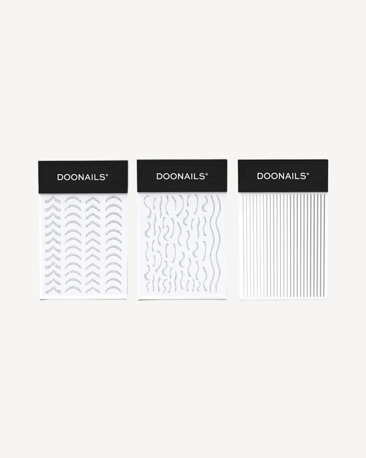 Kit de Stickers Ongles – Édition ArgentDoonails