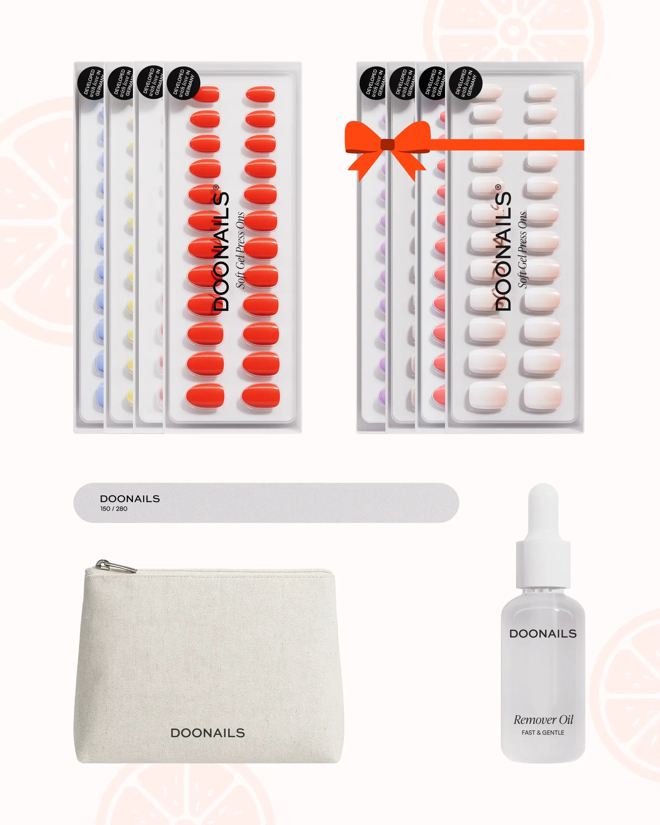 Kit de démarrage Été – Press Ons en gel souple