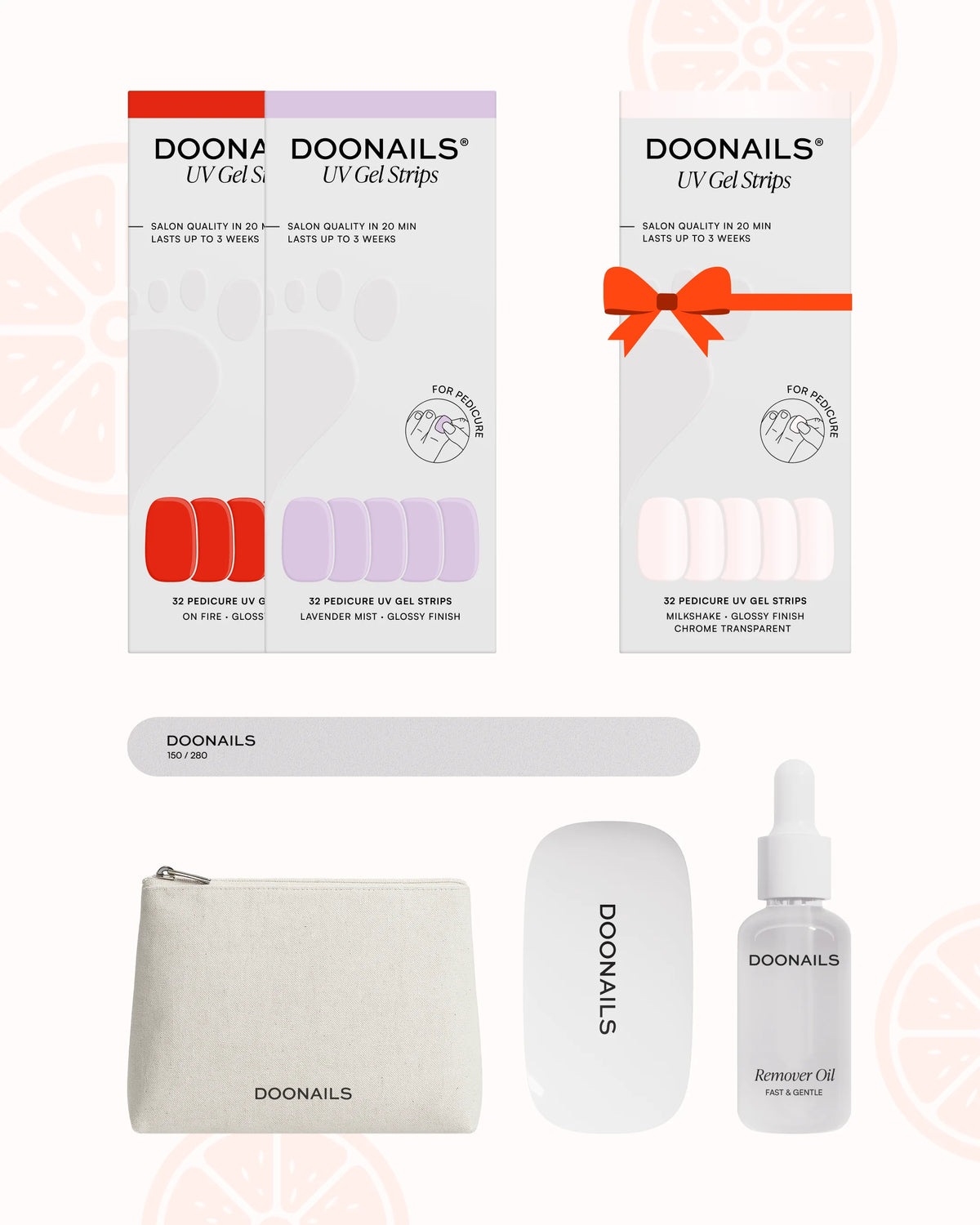 Kit de démarrage Été - Bandes en Gel PédicureDoonails