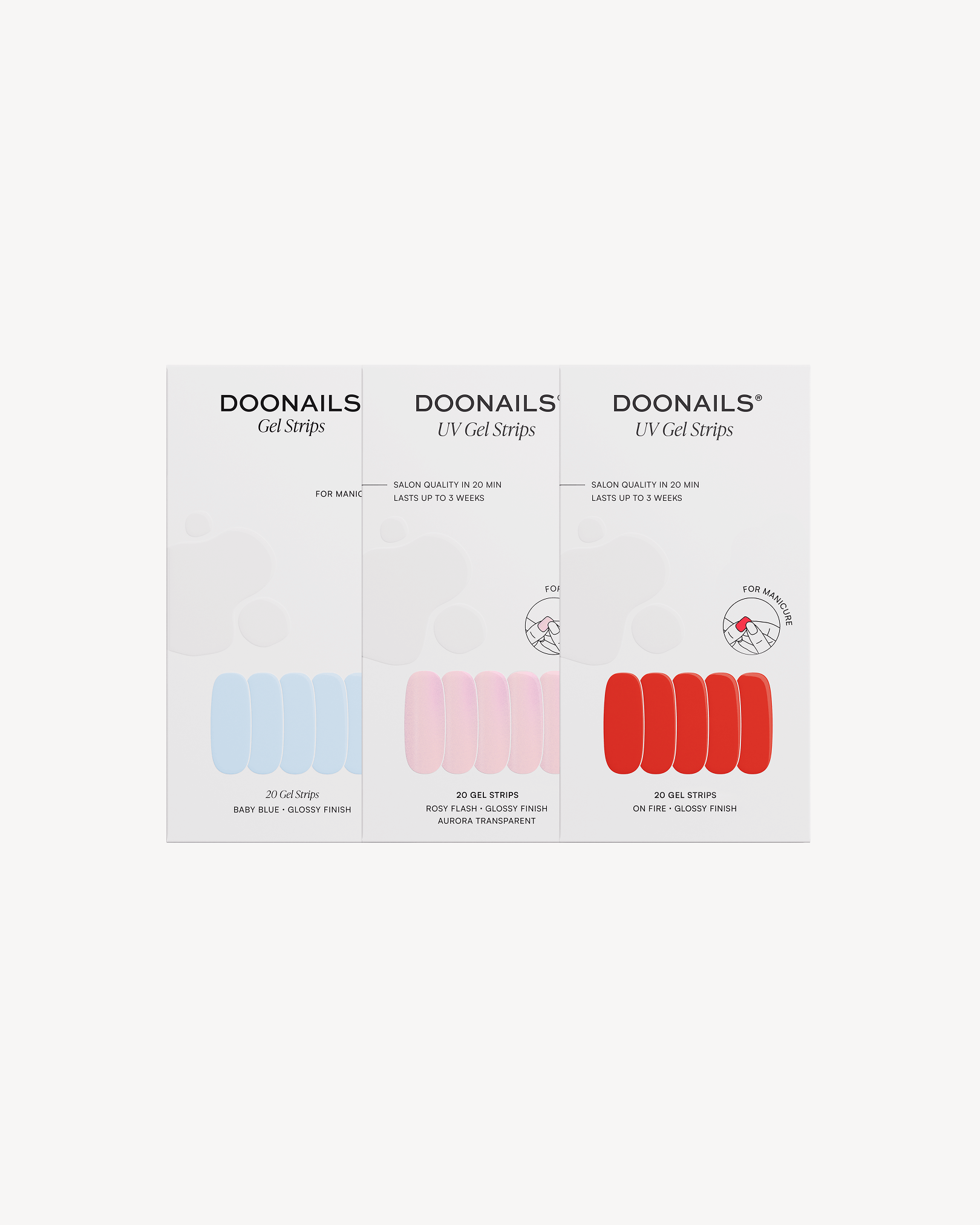 Paquet d'économies de couleurs - Bandes en Gel - Doonails France