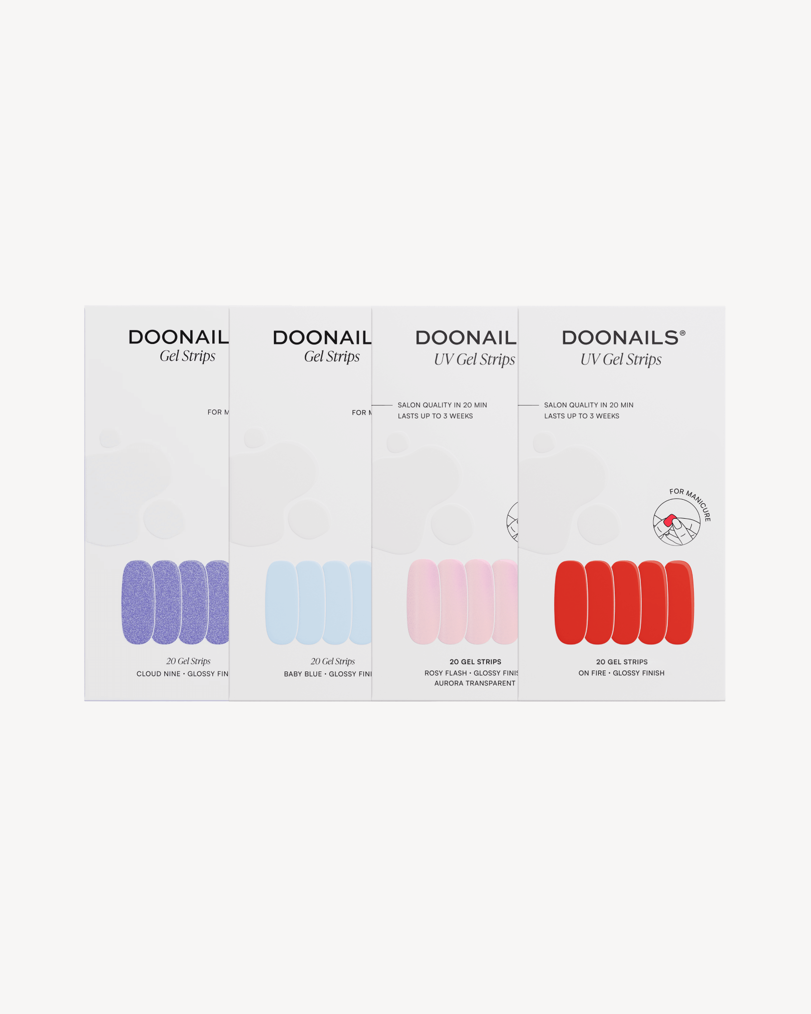 Paquet d'économies de couleurs - Bandes en Gel - Doonails France