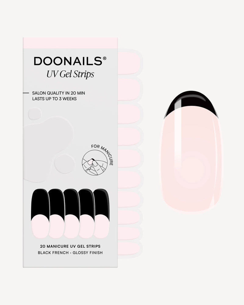 Black French Bandes en Gel UV