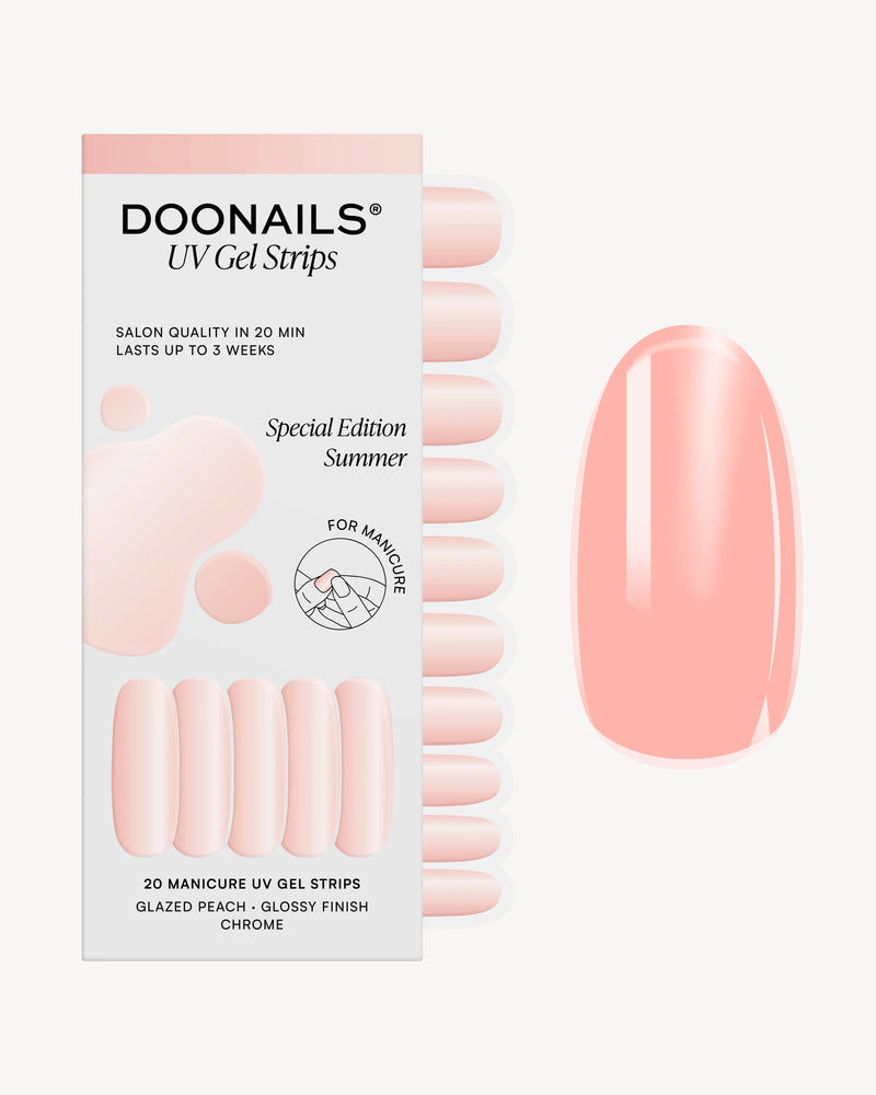 Glazed Peach Bandes en Gel UV