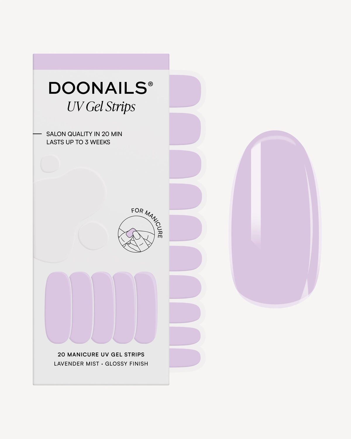 Lavender Mist Bandes en Gel UV