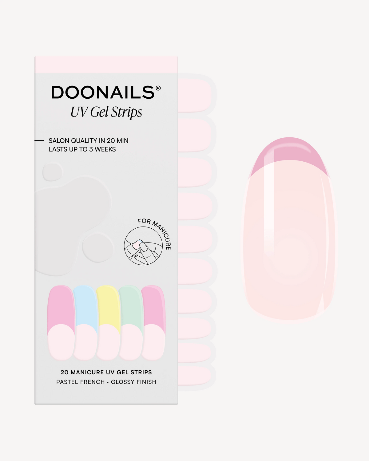 Pastel French Bandes en Gel UV