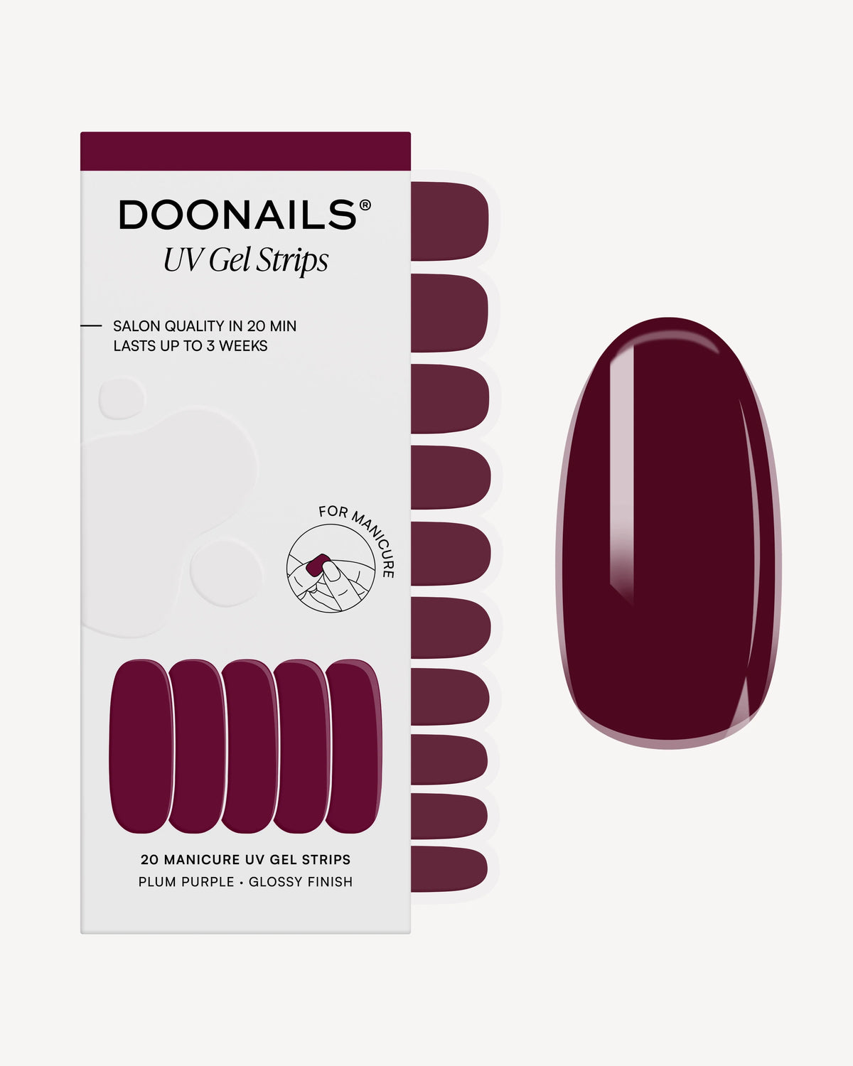 Plum Purple UV Bandes en gel