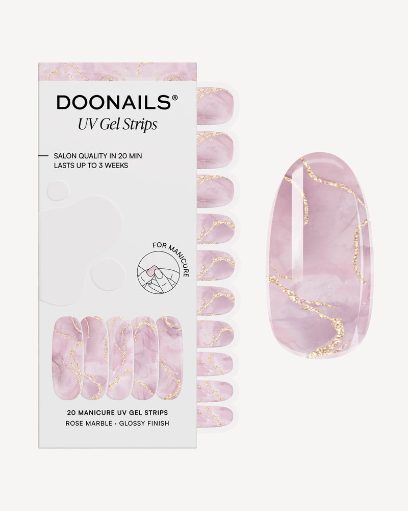Rose Marble Bandes en Gel UV