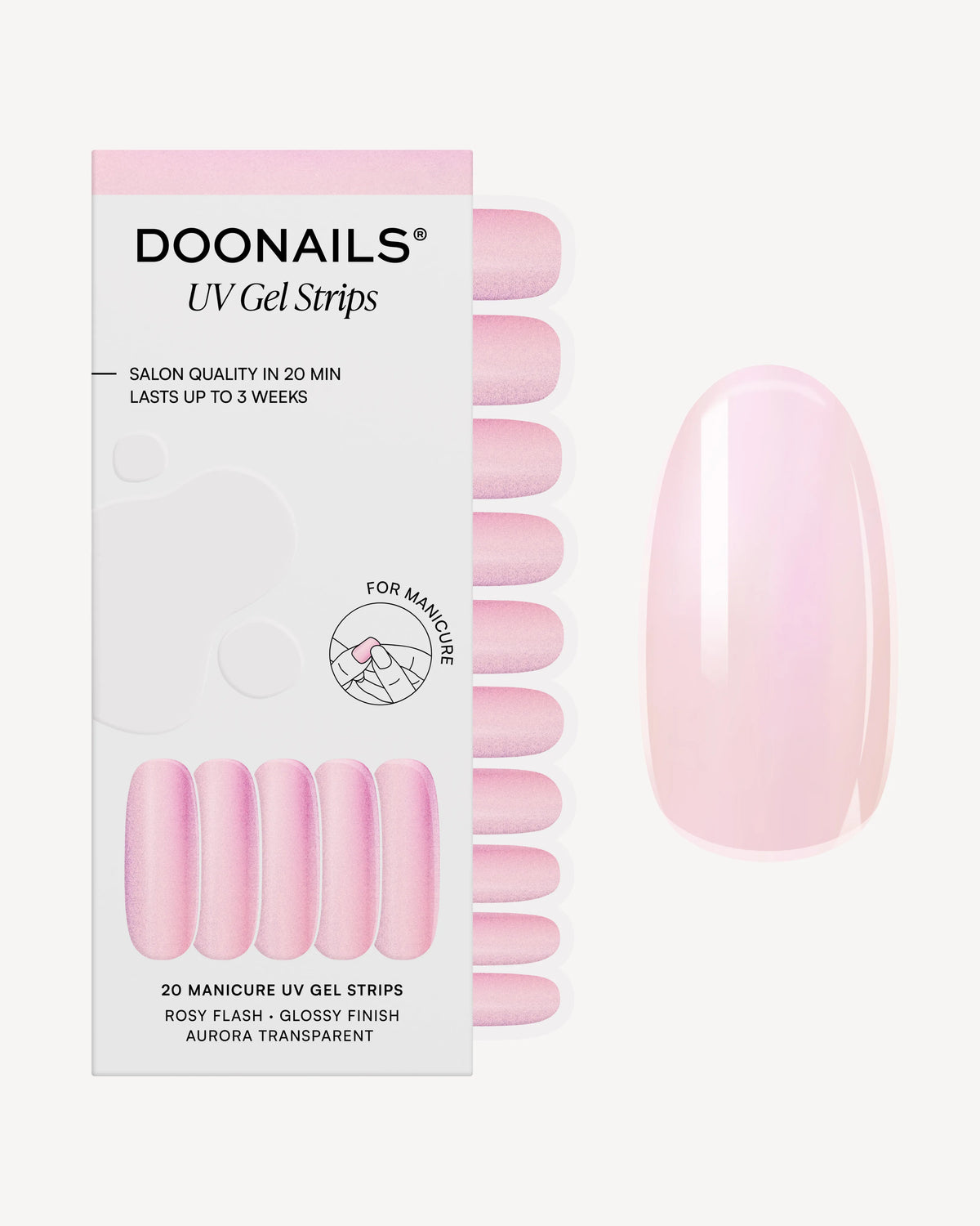 Rosy Flash Bandes en Gel UV