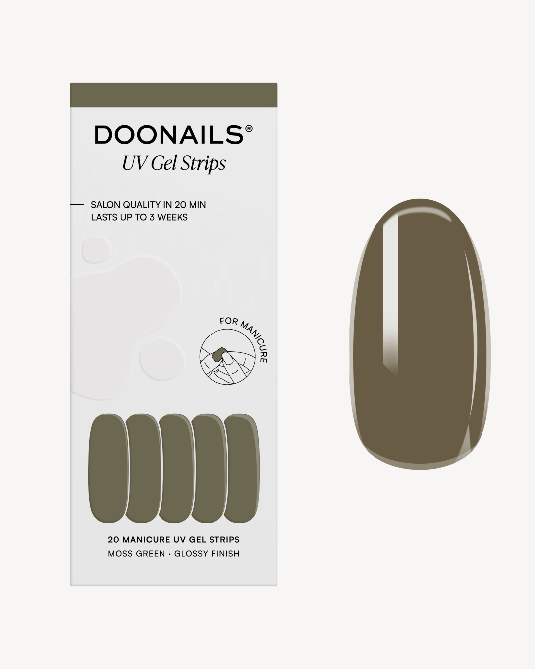 Moss Green Bandes en Gel