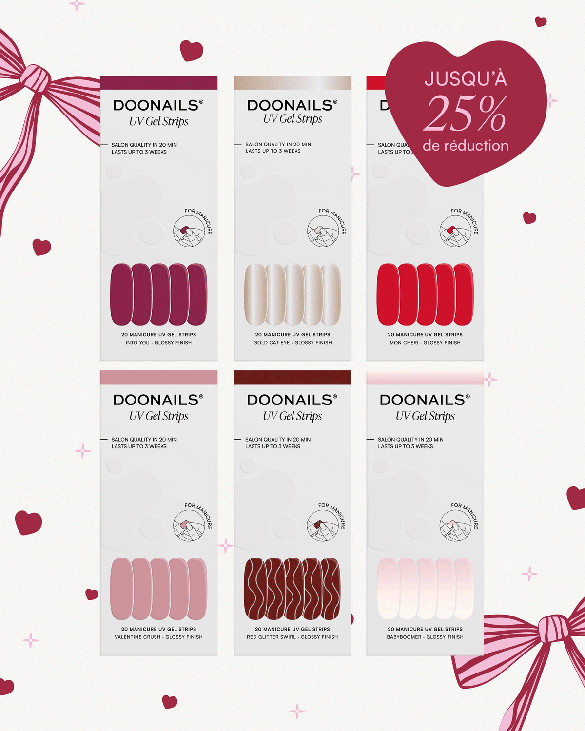 Pack Recharge Mix & Match - Bandes en GelDoonails