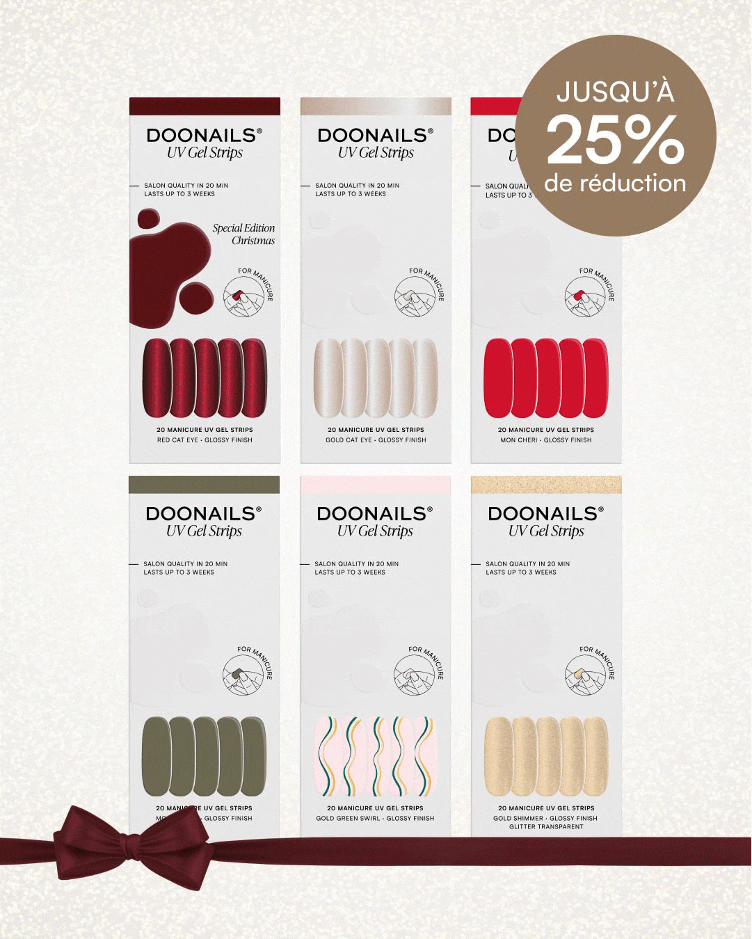 Paquet d'économies de couleurs - Bandes en GelDoonails