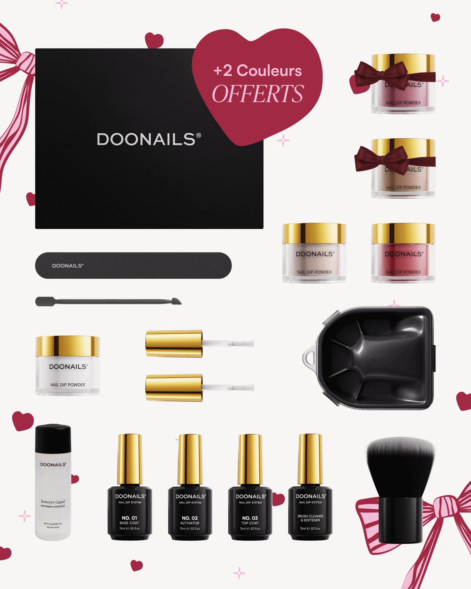 Kit de démarrage Saint-Valentin - Dipping Powder