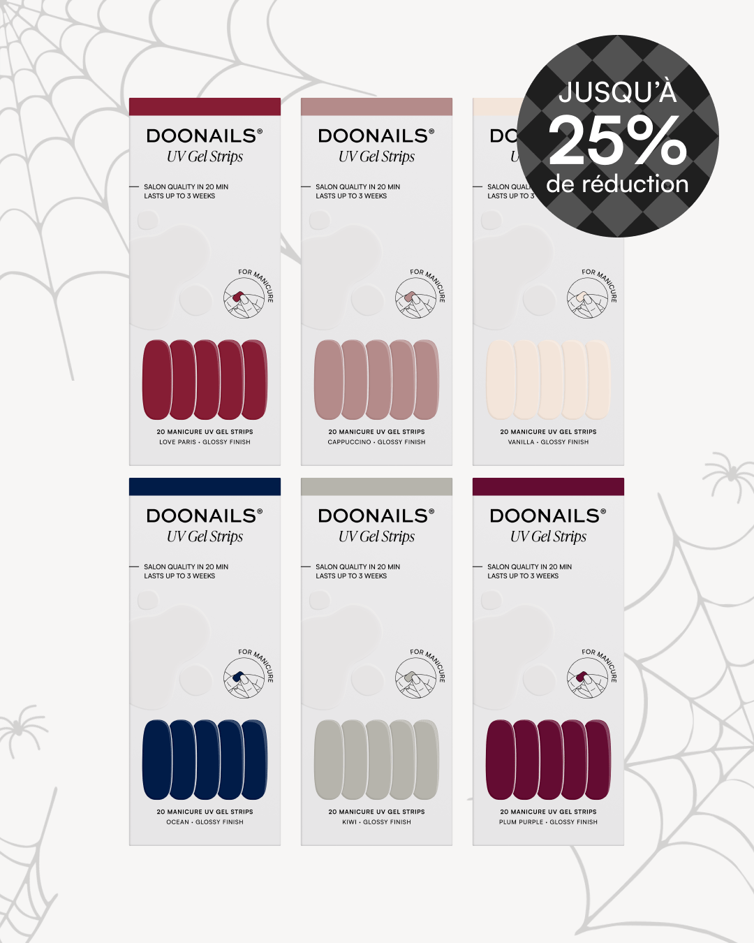 Paquet d'économies de couleurs - Bandes en GelDoonails