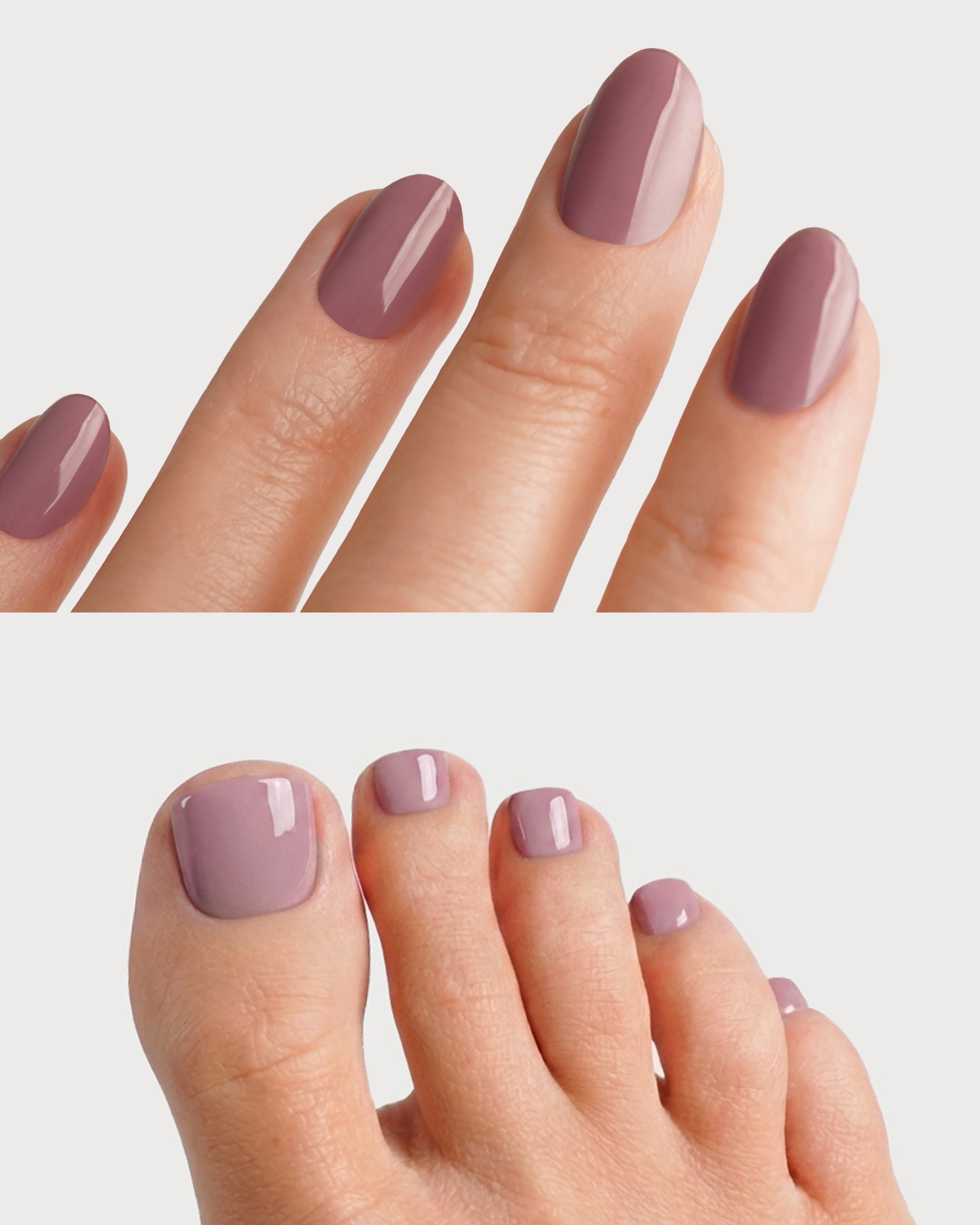 Silent Night Mauve Mani & Pedi Bandes en Gel UV Kit