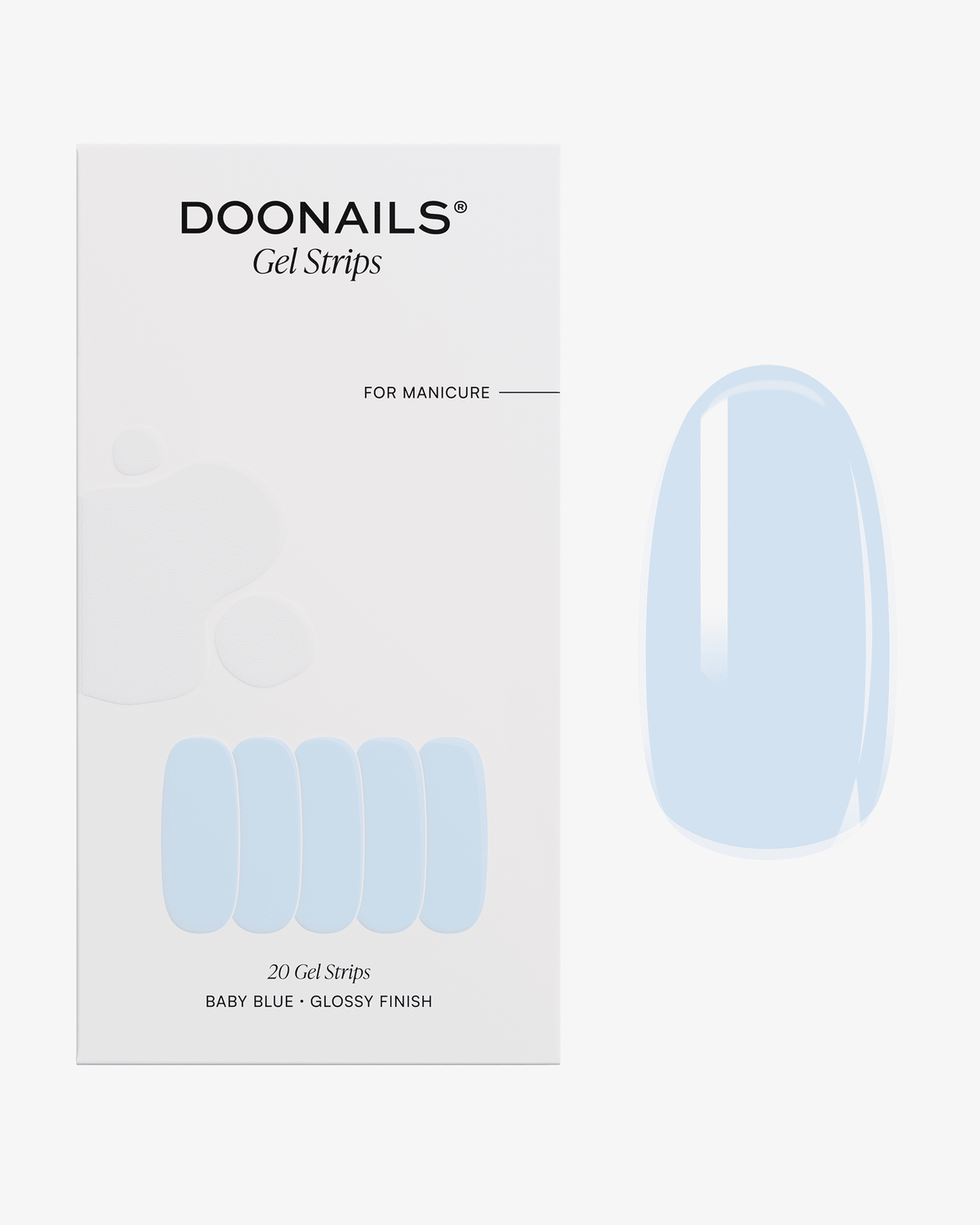 Baby Blue Bandes en Gel UV