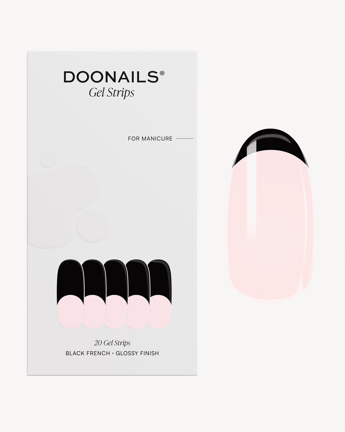 Black French Bandes en Gel UV