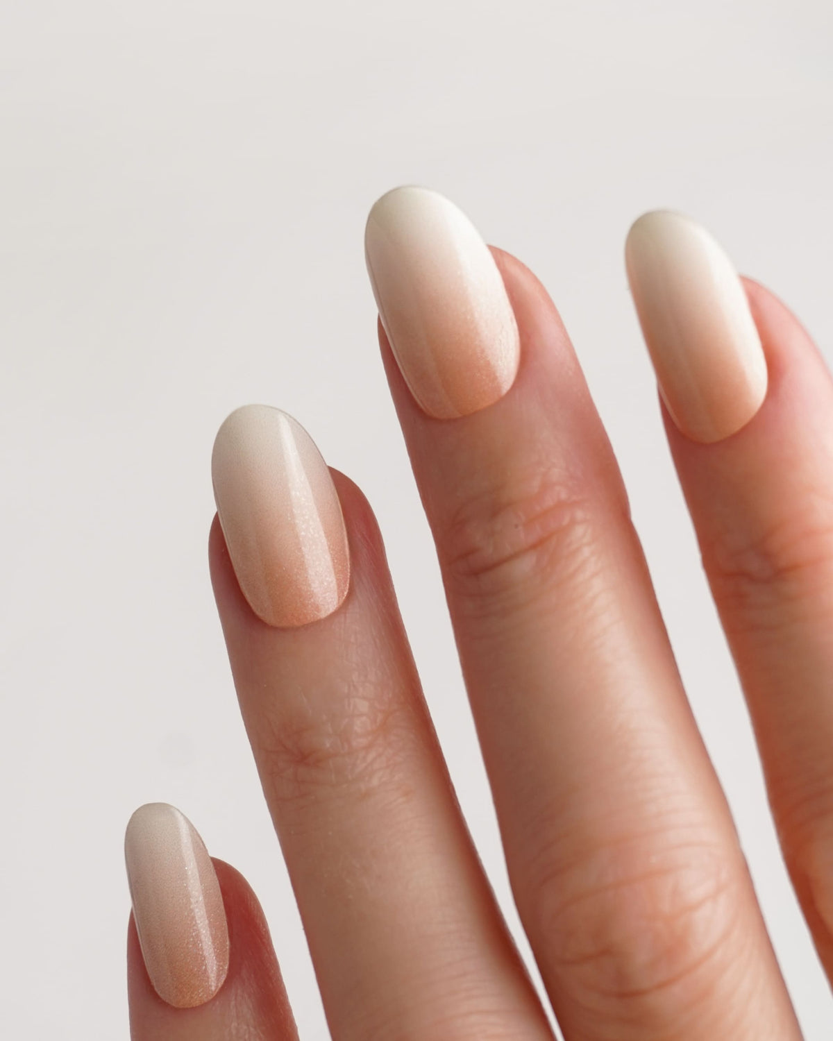 Nude Glitter Babyboomer Bandes en Gel UV
