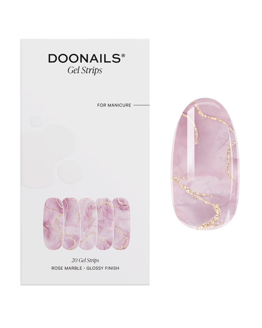 Bandes en Gel Rose Marble