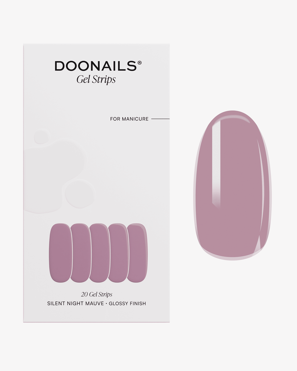 Silent Night Mauve Bandes en Gel UV