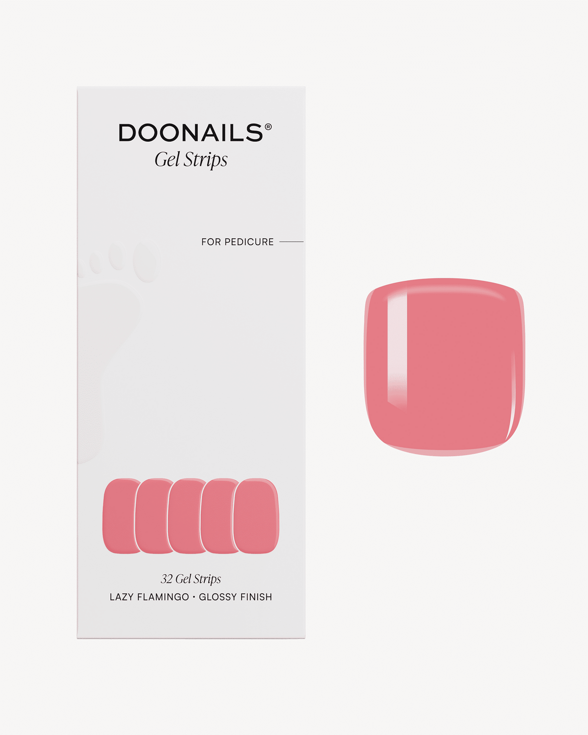 Lazy Flamingo Pédicure Bandes en Gel UV