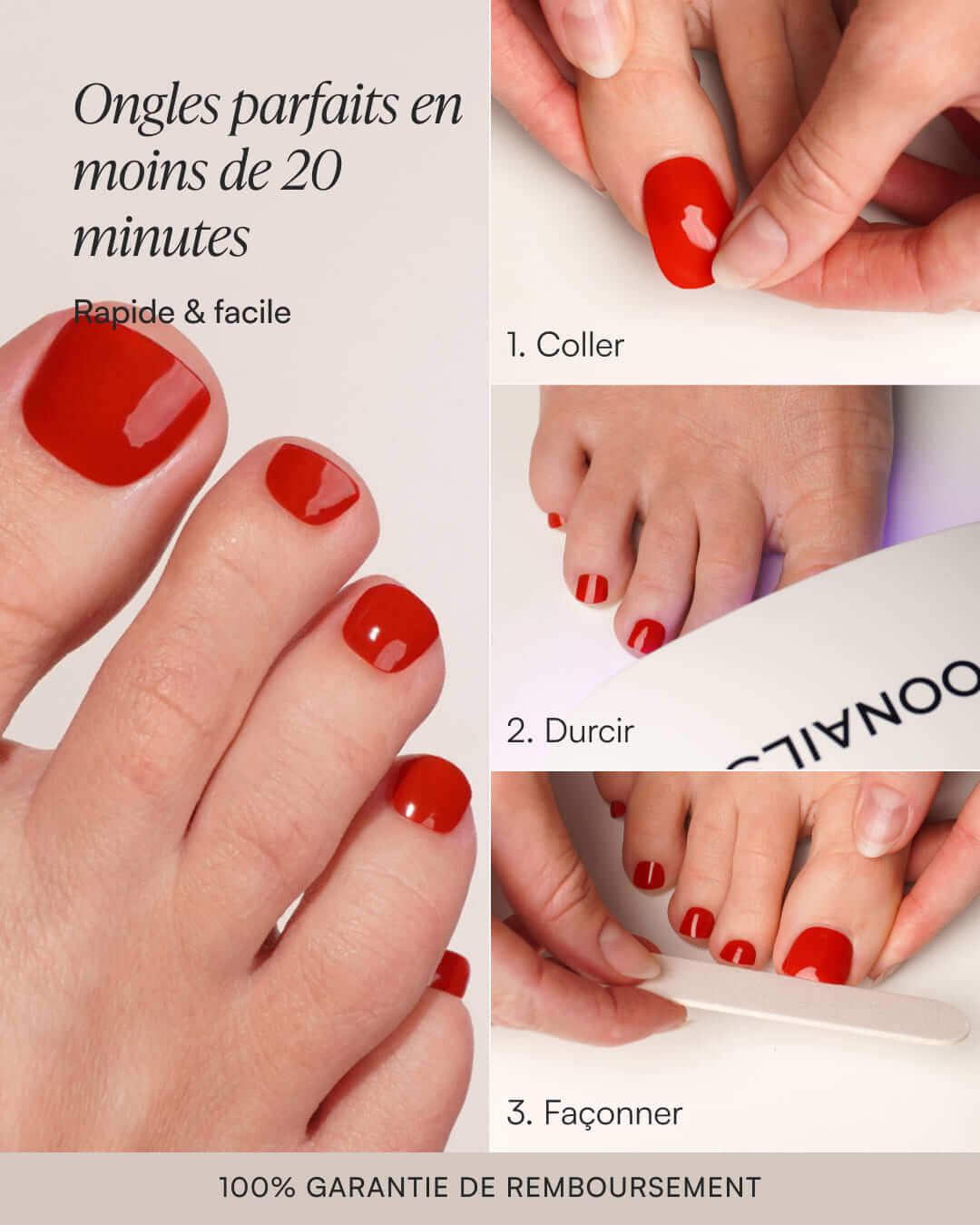Lazy Flamingo Pédicure Bandes en Gel