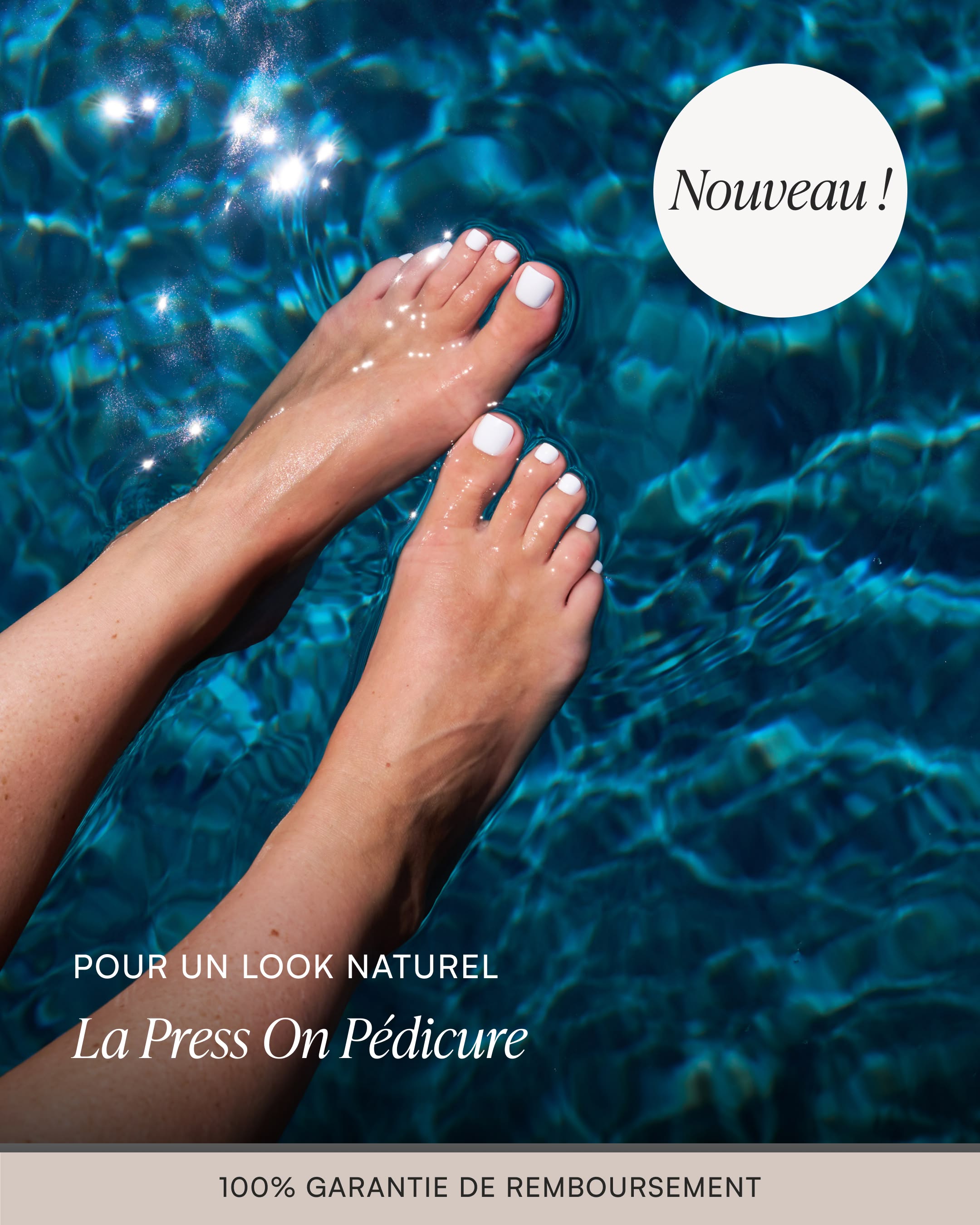 Kit de démarrage Été – Pediküre Press Ons en gel souple