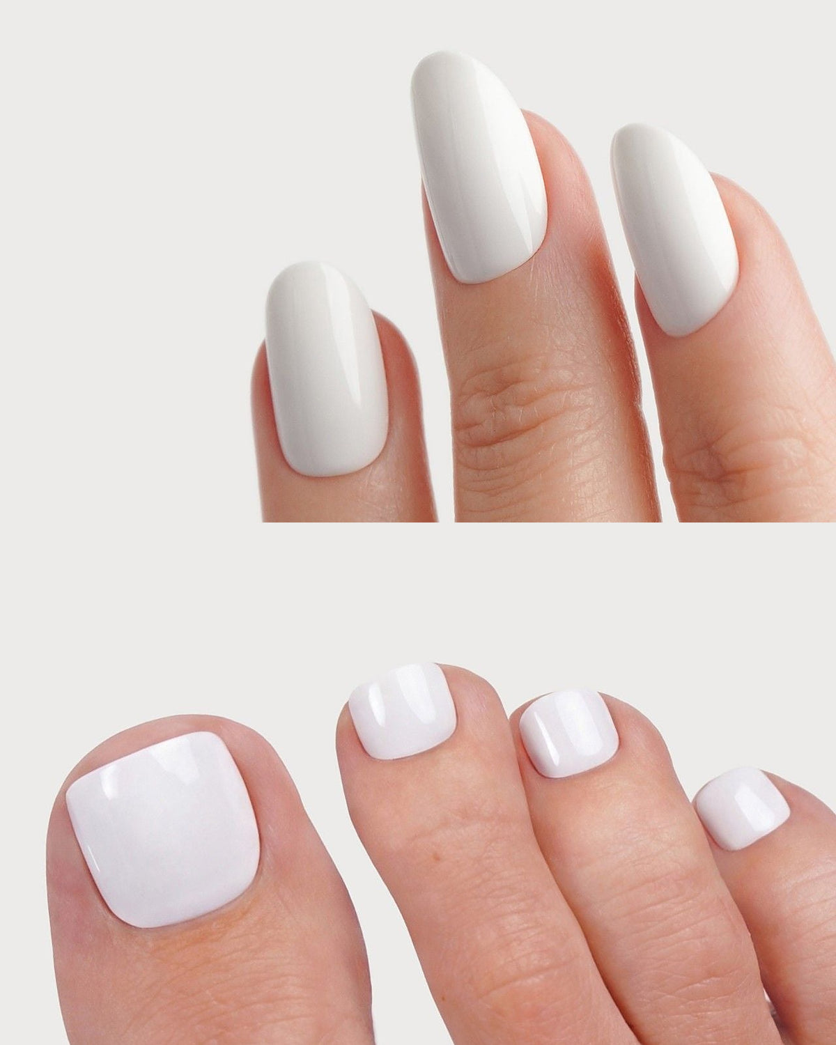 Snow White Moyenne Arrondie Mani & Pedi Kit