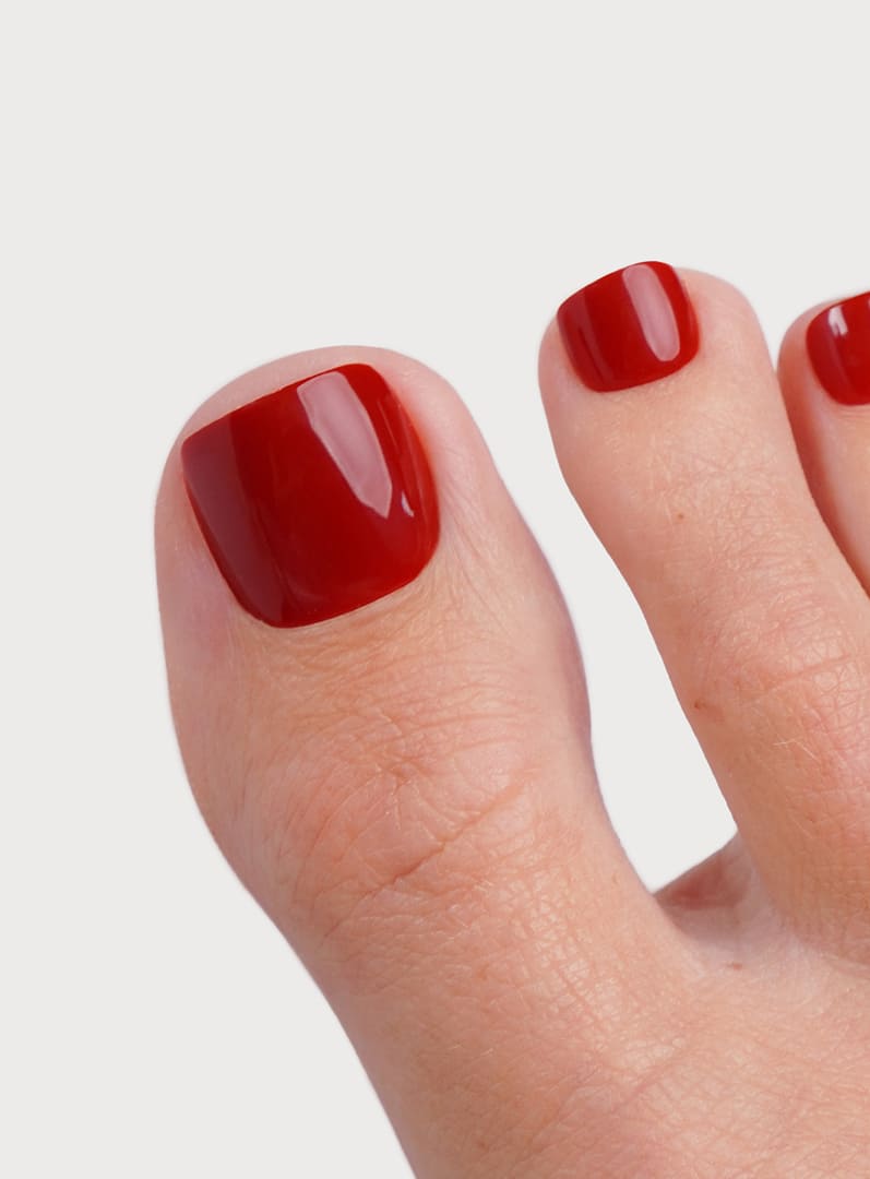 Mon Cheri Extra Courte Carré Mani & Pedi Kit Press On en Gel Souple
