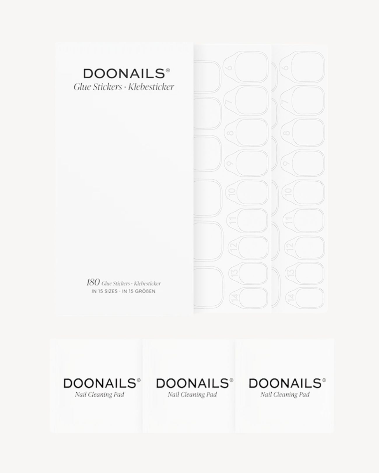 Lot Lingettes Nettoyantes & Autocollants Adhésifs - Doonails France