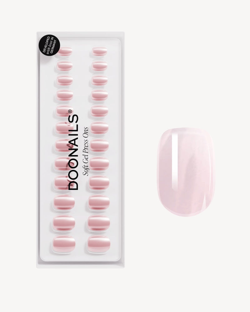 Press Ons en gel souple Jetset Extra Courte Carré - Doonails France