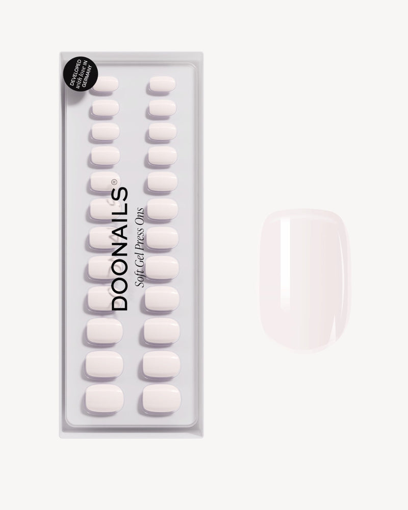 Press Ons en gel souple Pillow Talk Extra Courte Carré - Doonails France
